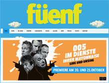 Tablet Screenshot of fuenf.com
